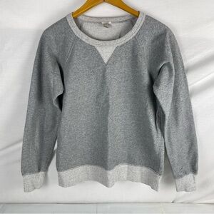 J. Crew women’s Heather Gray Textured Sweatshirt crewneck size medium EUC